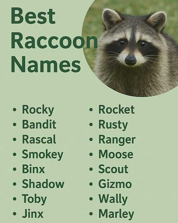 Best Raccoon Names