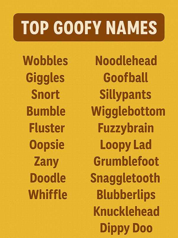 Top Goofy Names