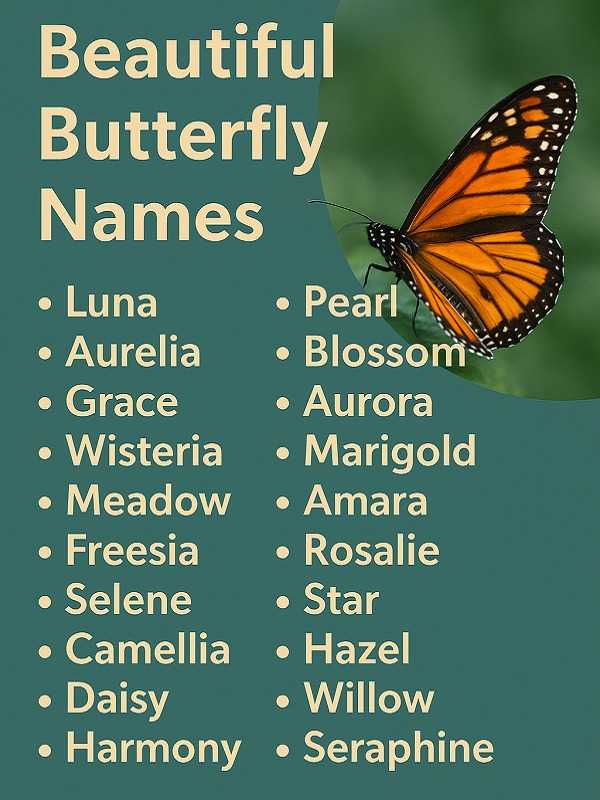 Beautiful Butterfly Names