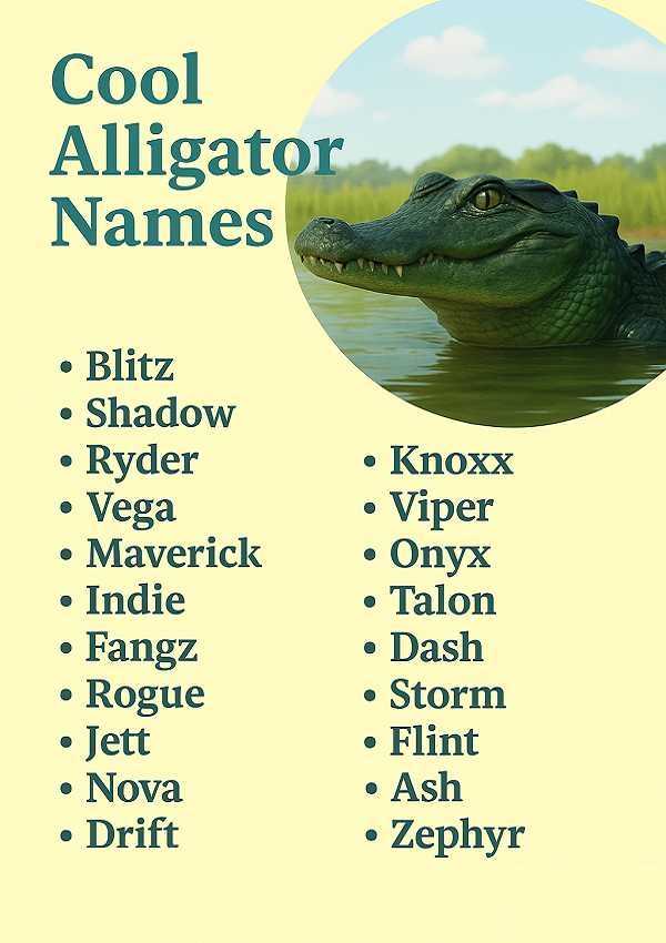 Cool Alligator Names