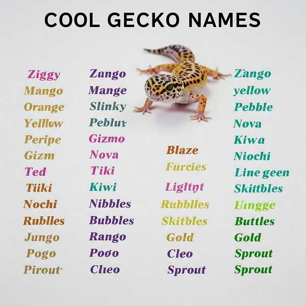 Cool Gecko Names