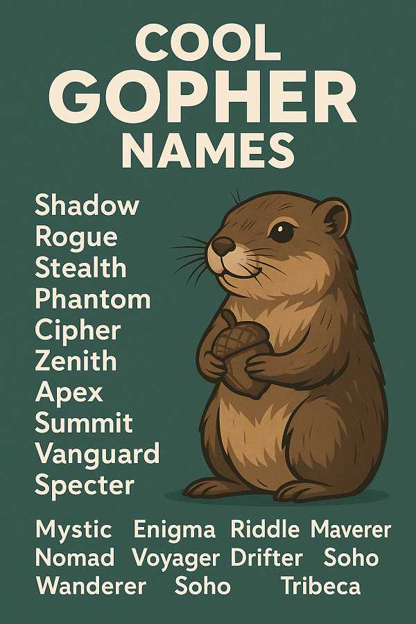 Cool Gopher Names
