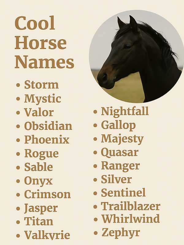 Cool Horse Names