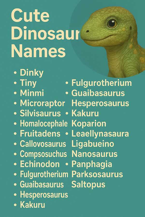 Cute Dinosaur Names