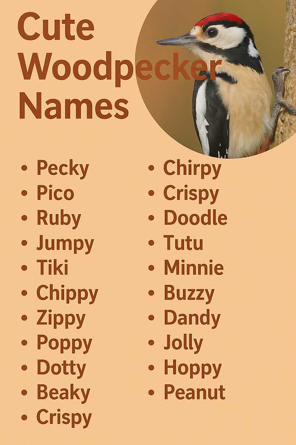 Cute Woodpecker Names