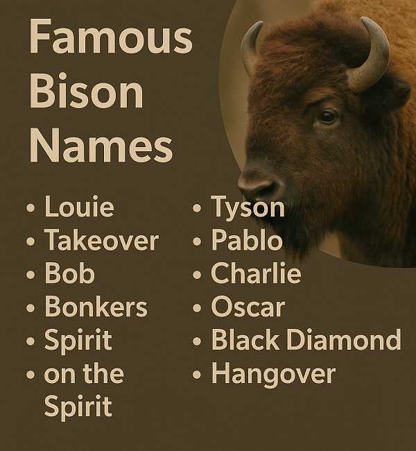 Famous Bison Names