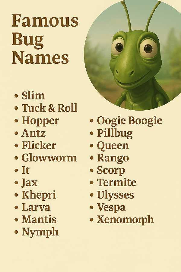 Famous Bug Names
