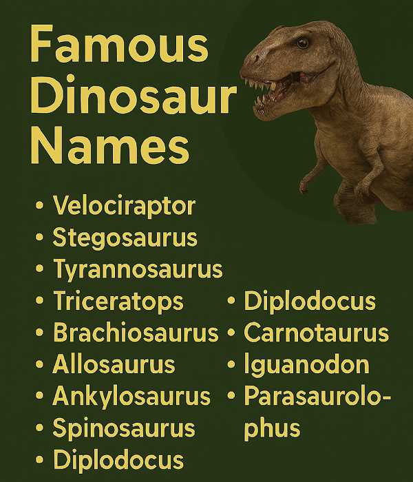 Famous Dinosaur Names