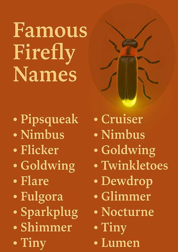 Famous Firefly Names