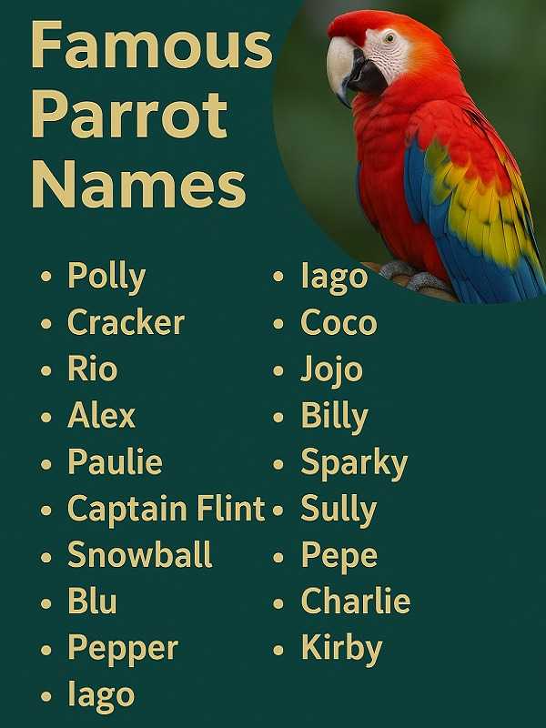 Famous Parrot Names