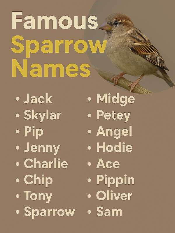 Famous Sparrow Names
