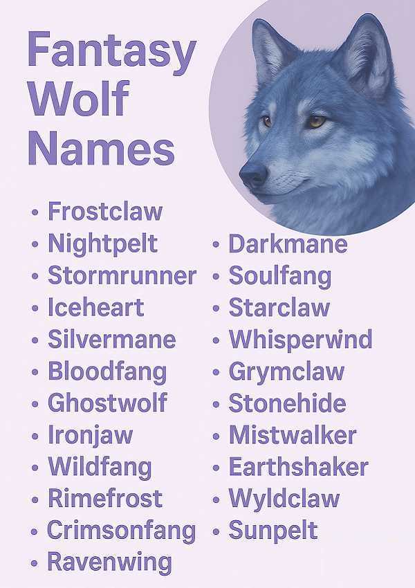 Fantasy Wolf Names