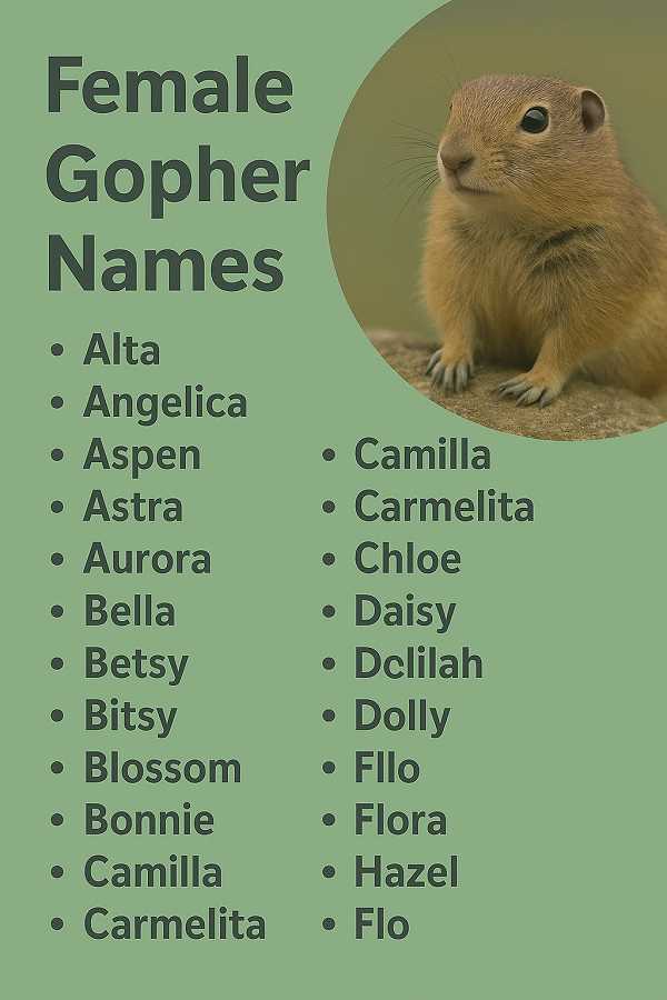 Female Gopher Names