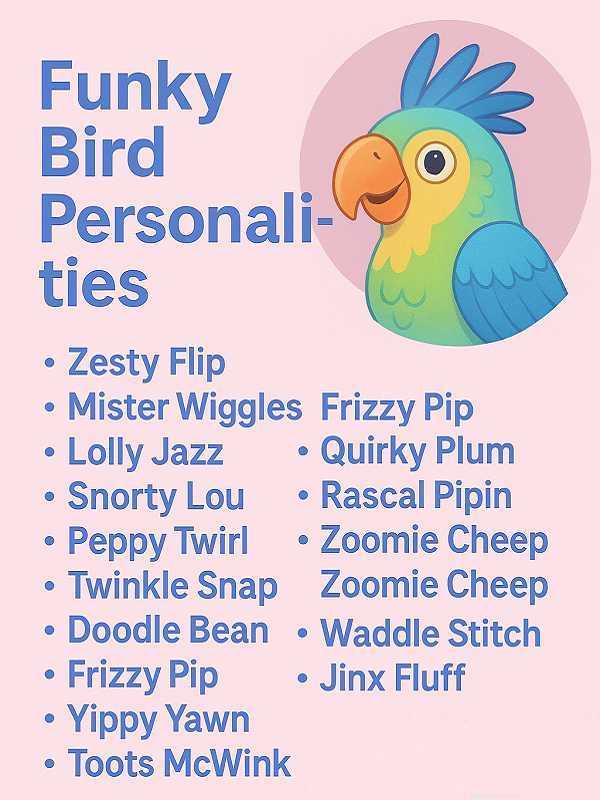 Funky Bird Personalities