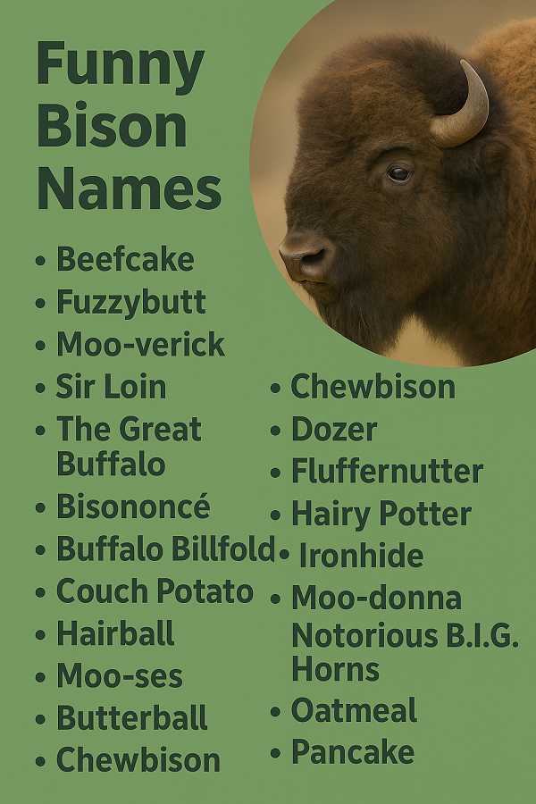 Funny Bison Names