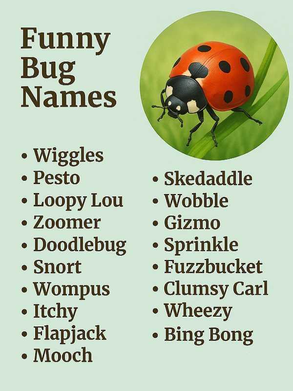 Funny Bug Names