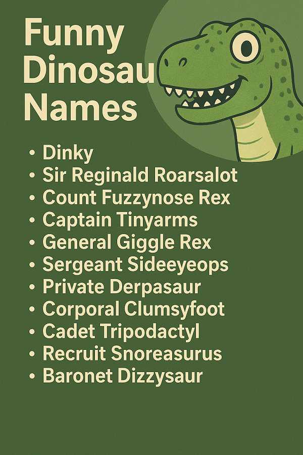 Funny Dinosaur Names
