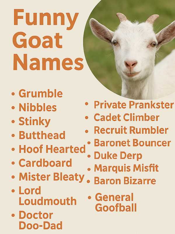 Funny Goat Names