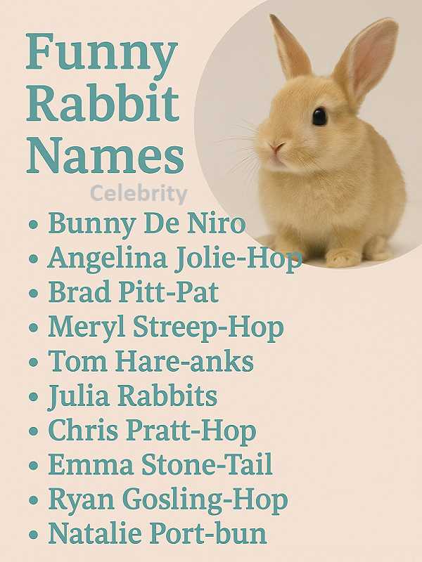 Funny Rabbit Names Celebrity