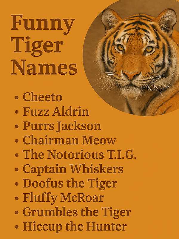 Funny Tiger Names