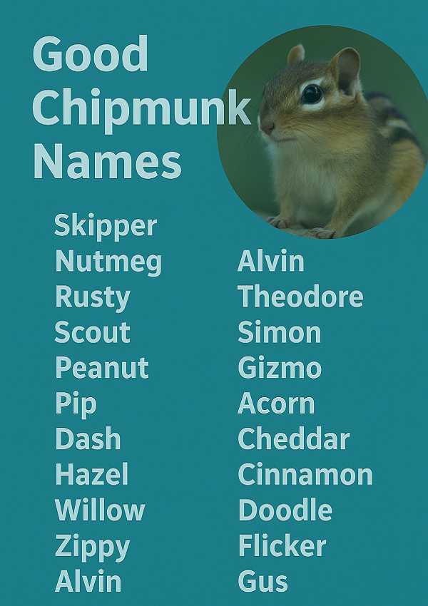 Good Chipmunk Names 