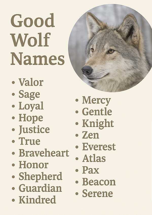 Good Wolf Names