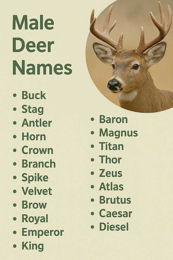 Male Deer Names
