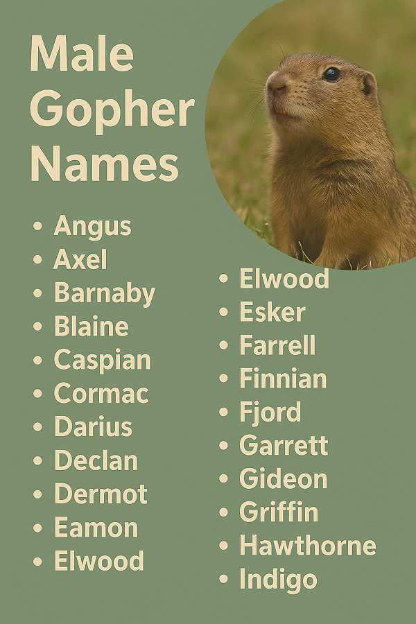 Male Gopher Names