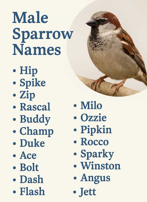 Male Sparrow Names
