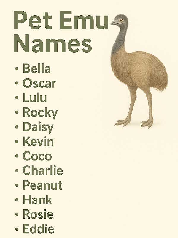 Pet Emu Names
