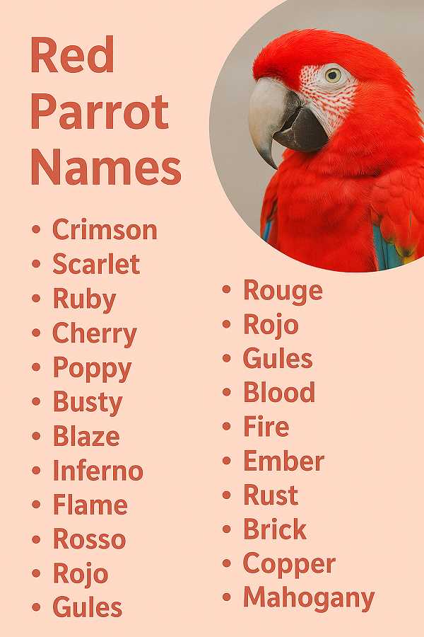 Red Parrot Names