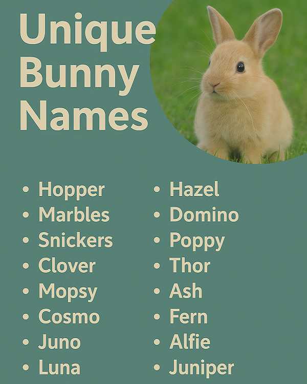 Unique Bunny Names