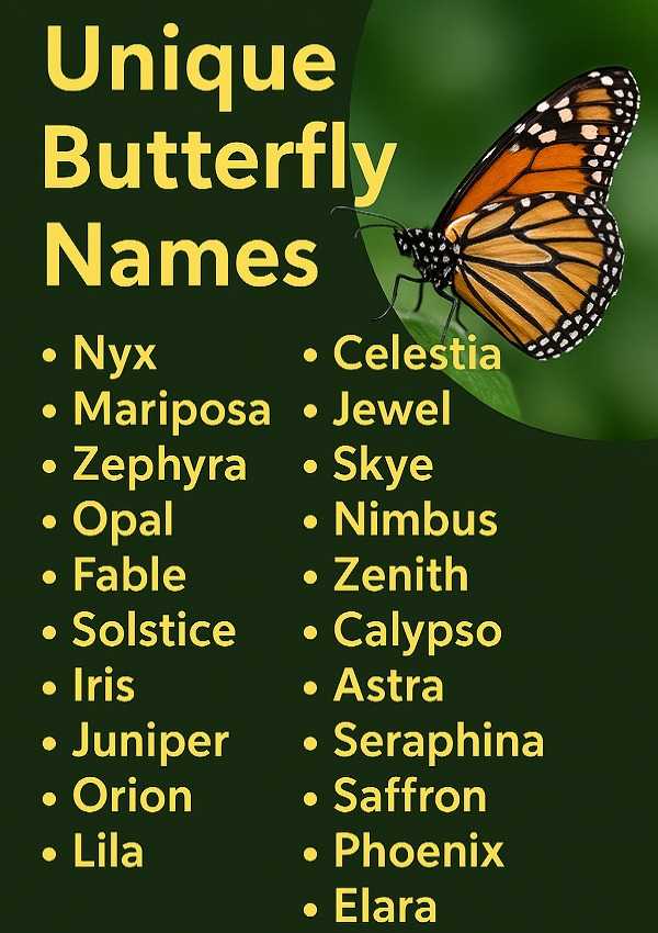 Unique Butterfly Names