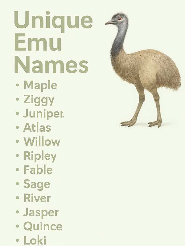 Unique Emu Names