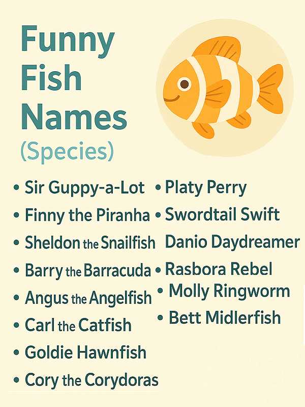 Funny Fish Names Species