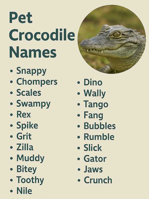 Pet Crocodile Names